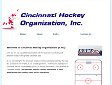 Tablet Screenshot of cincinnatihockey.org